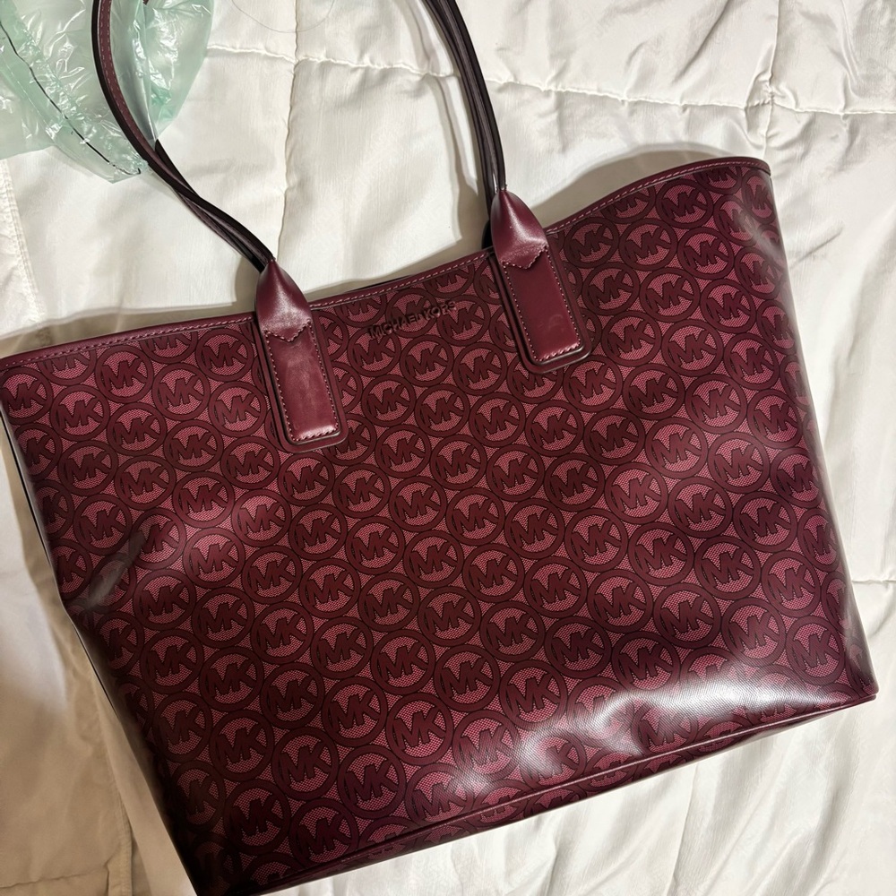 Michael Kors Jodie Maroon Tote Bag